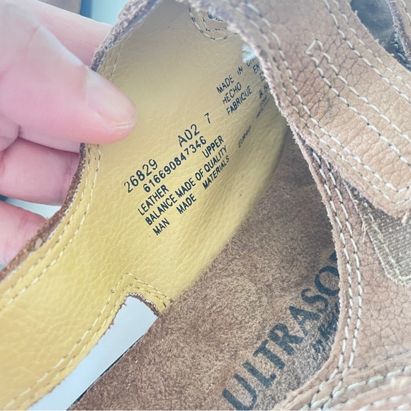 Red Cross Shoes Ultrasoft Womens Slingback Sandals Brown Leather Buckle 8.5 - Picture 11 of 11